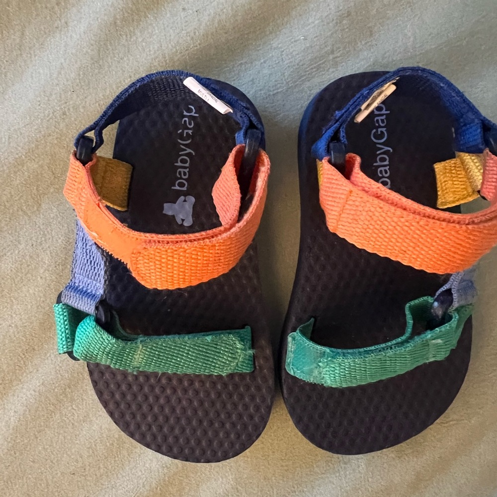 Baby gap colorful Velcro strap baby sandal